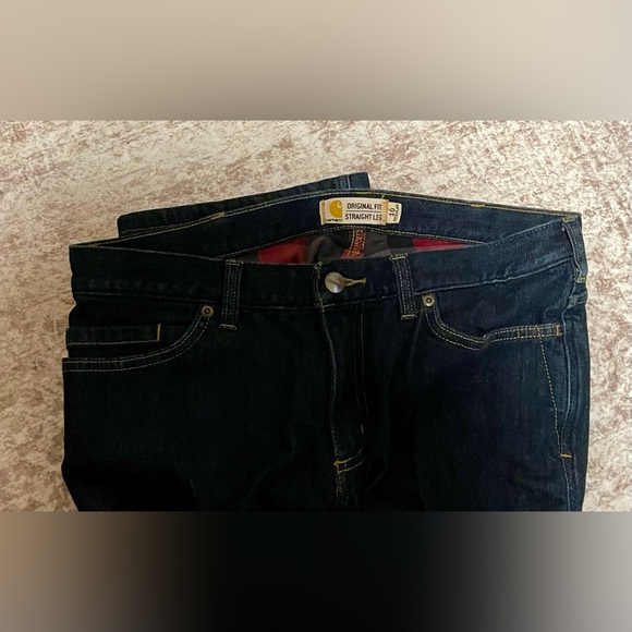 Carhartt Original Fit Women’s Straight Leg jeans— Indigo- Size 10 - Picture 3 of 6